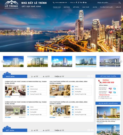 Thiết kế website bất động sản